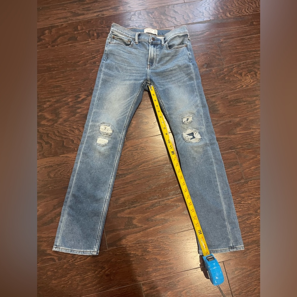 Abercrombie & Fitch Skinny Jeans Girls Youth Size 15/16 Distressed